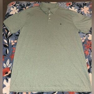 Volcom Men's Sage Heather Polo Shirt Size L